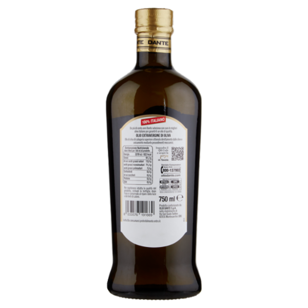 Dante Olio Extravergine di Oliva 100% Italiano 750 ml