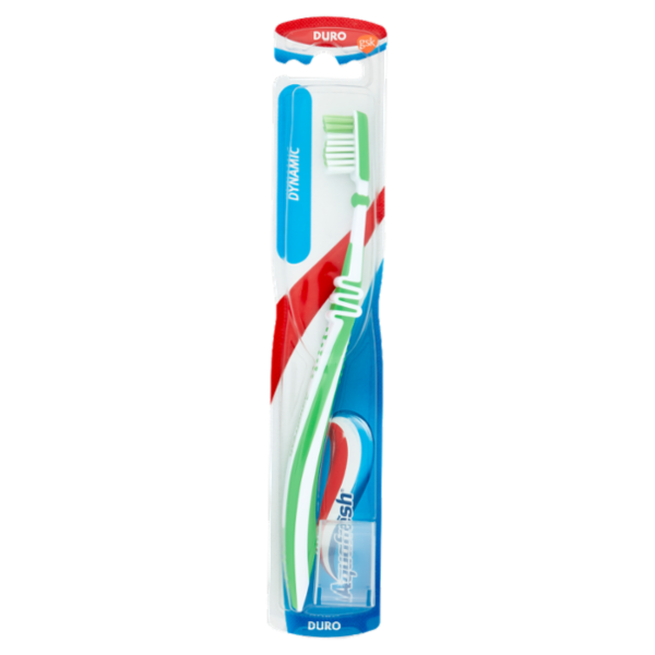 Aquafresh Dynamic spazzolino protezione denti e gengive delicato per rimuovere placca setole dure