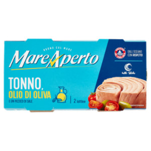 Mare Aperto Tonno, Olio Di Oliva e Un Pizzico Di Sale 2 x 160 g