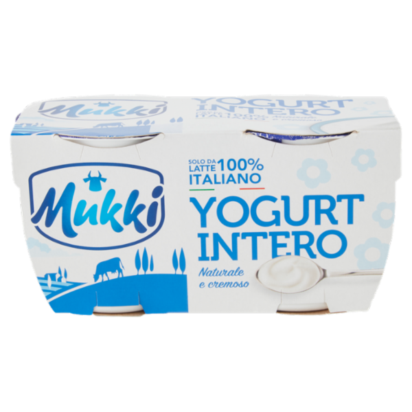 Mukki Yogurt Intero Naturale e cremoso 2 x 125 g