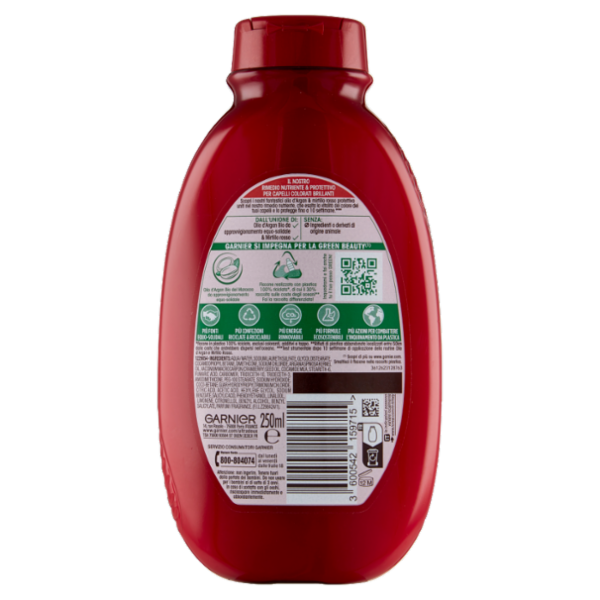 Garnier Ultra Dolce Shampoo all'Olio di Argan e Mirtillo Rosso per capelli colorati, 250 ml