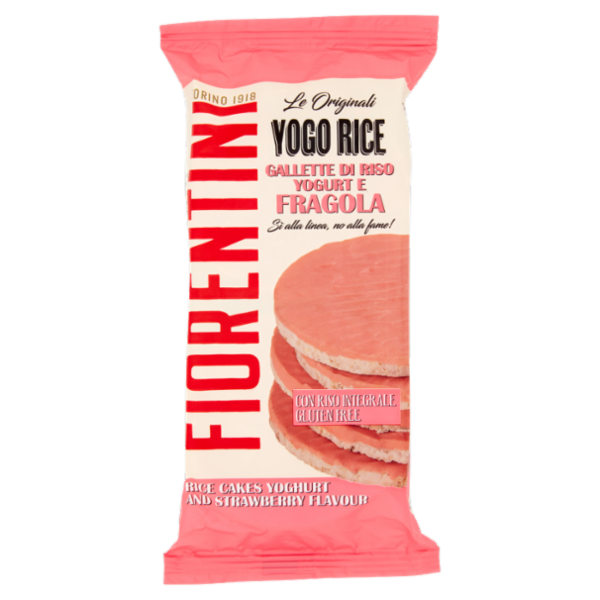 Fiorentini le Originali Yogo Rice Gallette di Riso Yogurt e Fragola 100 g