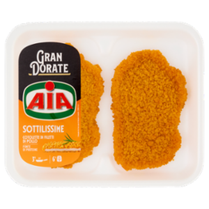 Aia Gran Dorate Sottilissime Cotolette Di Filetti Di Pollo 0,140 Kg