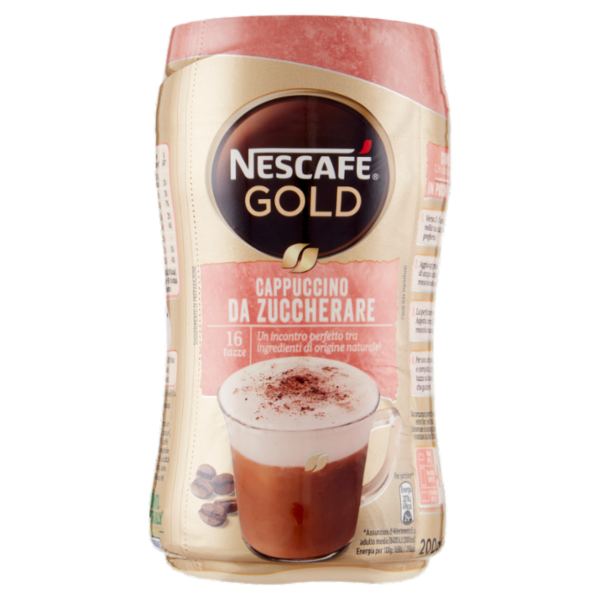 NESCAFÉ Gold Cappuccino Preparato solubile per cappuccino da zuccherare barattolo 200g