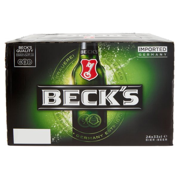 BECK'S Birra pilsner tedesca bottiglia 24x33cl