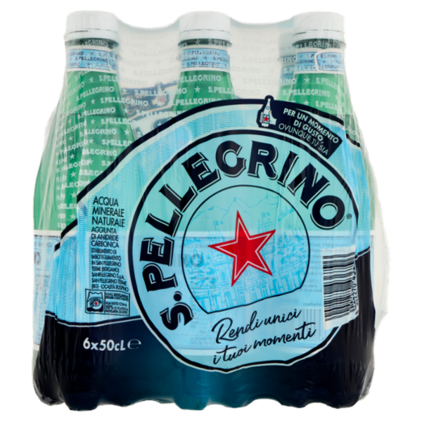 S.PELLEGRINO, Acqua Minerale Frizzante, Pet - 6x500ml