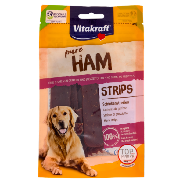 Vitakraft pure Ham Strips Strisce di prosciutto 80 g
