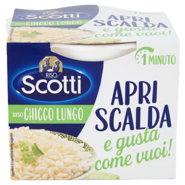 Riso Scotti Apri Scalda e gusta come vuoi! Riso Chicco Lungo 200 g