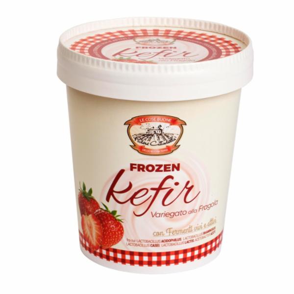 Podere Cittadella Gelato al Kefir Variegato alla Fragola 350 g