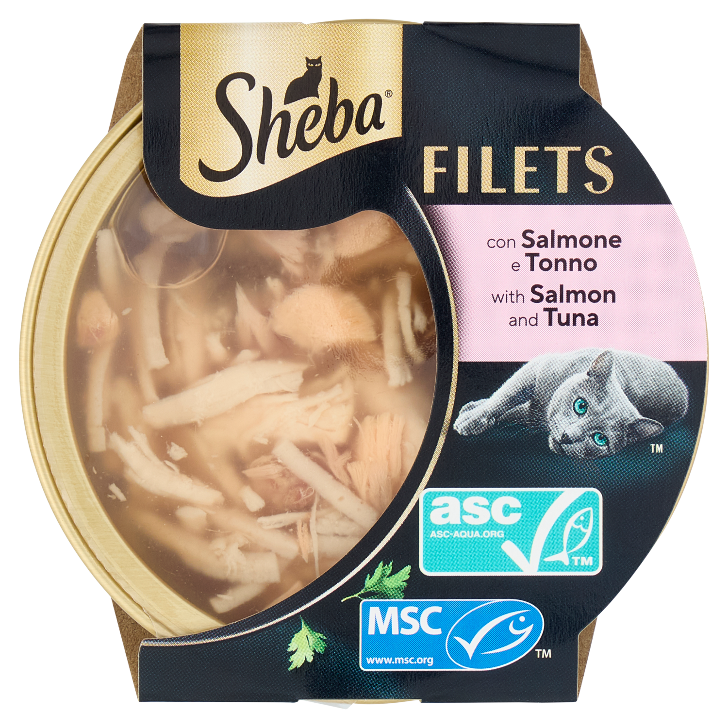 Sheba Filets Cibo Per Gatti Umido Salmone e Tonno 60g
