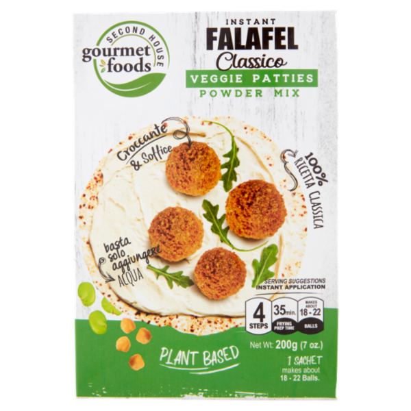 Second House gourmet foods Instant Falafel Classico Veggie Patties Powder Mix 200 g
