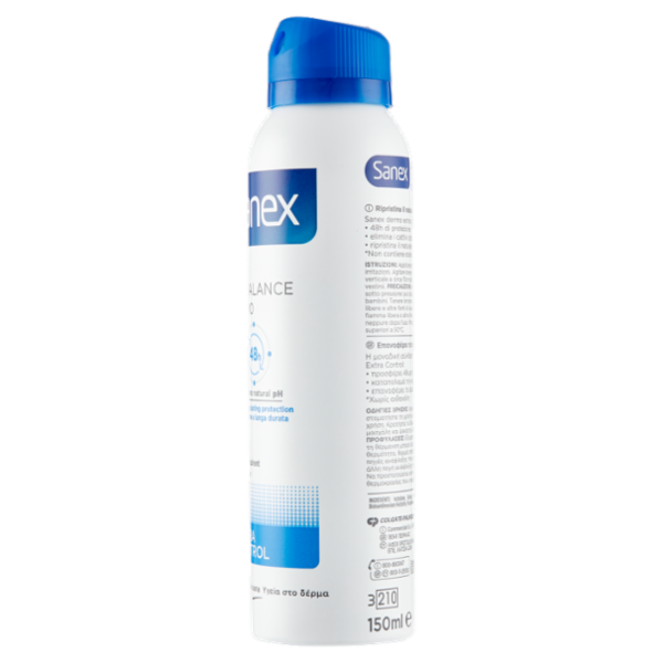 Sanex deodorante spray pH Balance Dermo Extra Control 48h 150 ml