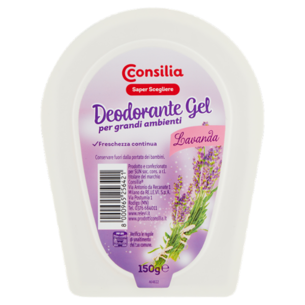 Consilia Saper Scegliere Deodorante Gel per grandi ambienti Lavanda 150 g