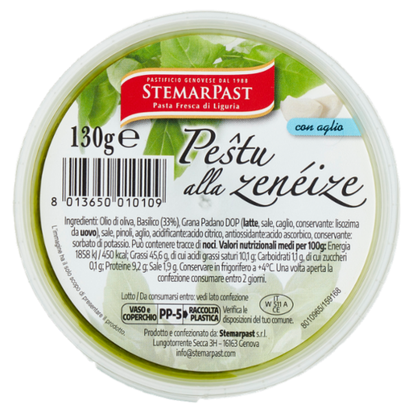 StemarPast Peŝtu alla zenéize con aglio 130 g