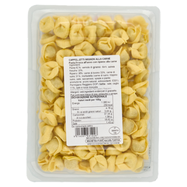 Luciana Mosconi La Pasta Fresca Cappelletti Mignon alla Carne 250 g