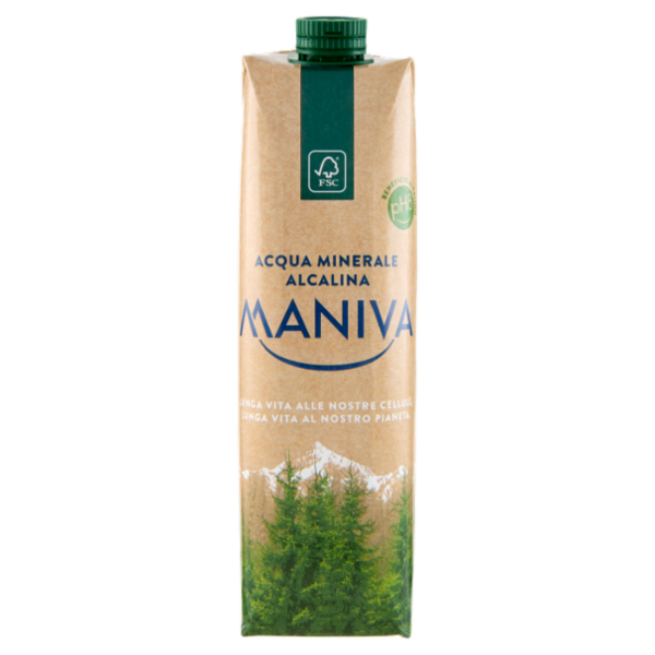 Maniva Acqua Oligominerale Alcalina Smile-Box 1 L