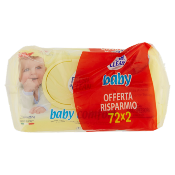 Fresh & Clean baby comfort Salviettine 2 x 72 pz