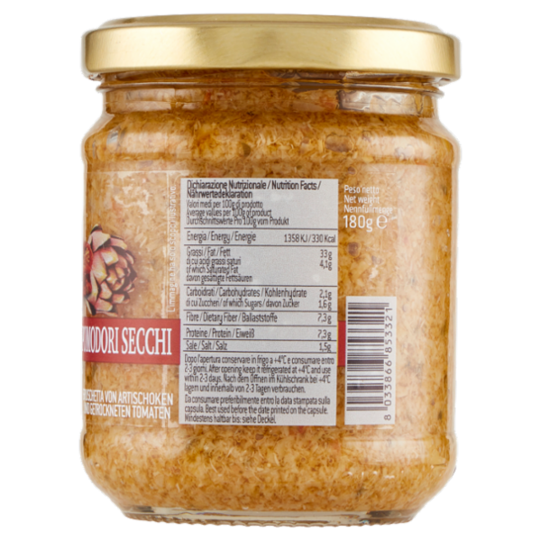 Mastrototaro food Bruschetta con Carciofi e Pomodori Secchi 180 g