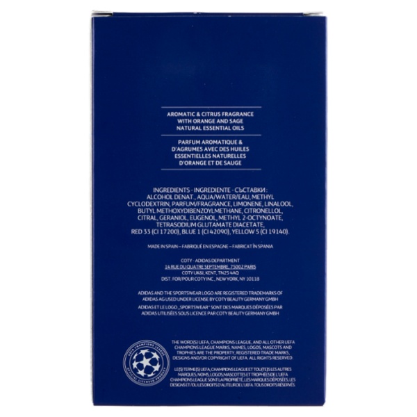 adidas UEFA Champions League Star Eau de Toilette 100 mL