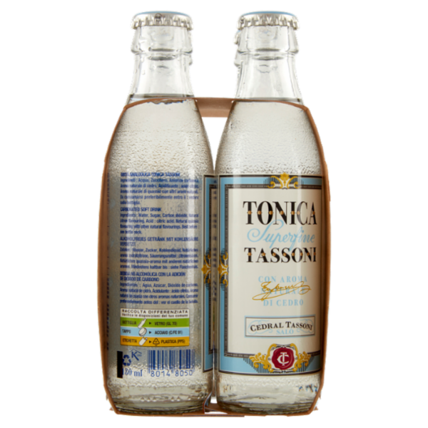 Tassoni Tonica Superfine con Aroma Naturale di Cedro 4 x 180 ml