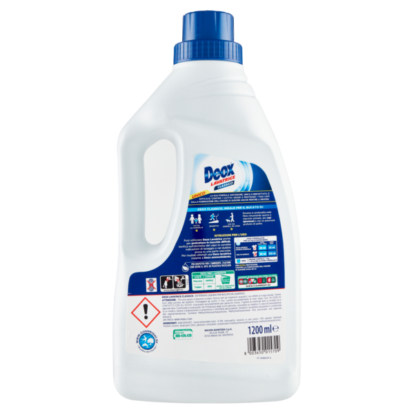 Deox Lavatrice Classico Profumo di Pulito, 24 lav, 1200 ml