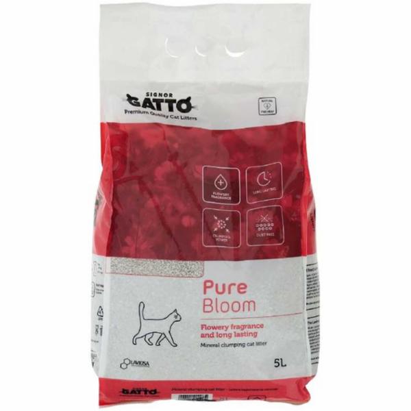 Signor Gatto Lettiera Bianca Agglomerante Pure Bloom 5L