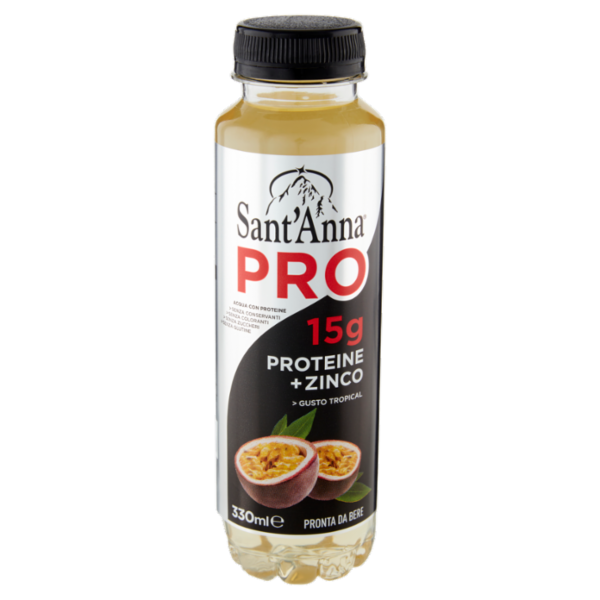 Sant'Anna Pro 15g Proteine + Zinco Gusto Tropical 330 ml