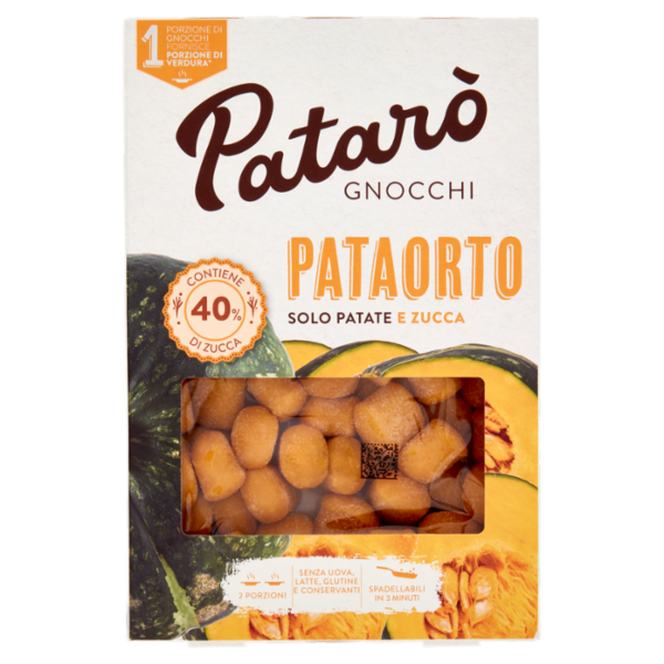 Patarò Gnocchi Pataorto Solo Patate e Zucca 400 g