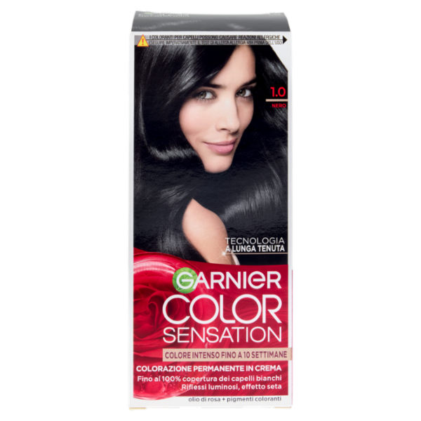 Garnier Color Sensation Colorazione Permanente in Crema 1.0 Nero