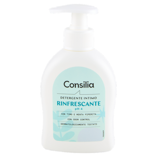 Consilia Detergente Intimo Rinfrescante con Timo e Menta Piperita pH4 200 ml