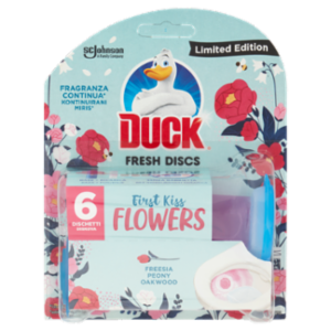 Duck Fresh Discs - Base Per Dischi Gel Igienizzanti WC, Fragranza Fresia e Peonia, 36ml