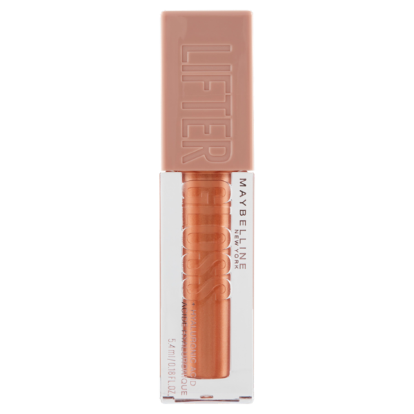 Maybelline New York Lifter Gloss, Lucidalabbra con acido ialuronico, Gold (019), 5,4 ml