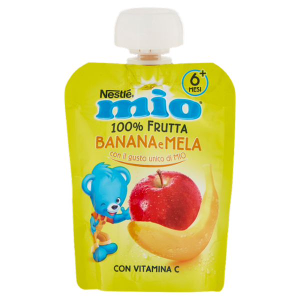 NESTLÉ MIO Merenda da spremere Banana Mela da 6 mesi pouch 90 g