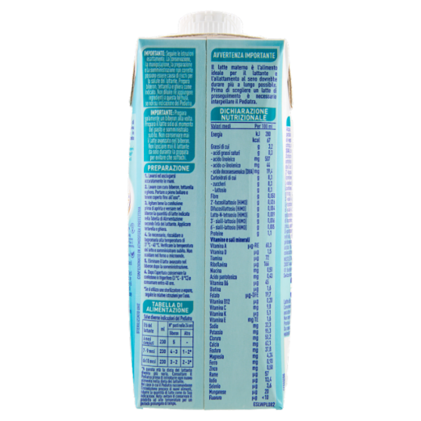 NESTLÉ NIDINA Optipro 2 Latte di proseguimento liquido da 6 mesi Brick 500ml