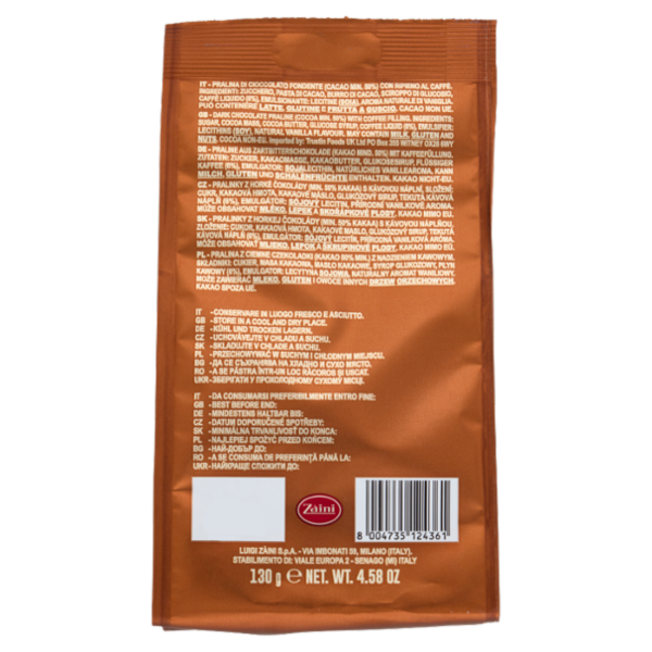 Zàini Caffè Cioccolato Fondente con Caffè Espresso 130 g