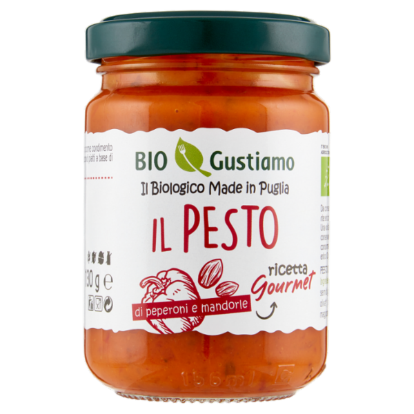 Bio Gustiamo il Pesto di peperoni e mandorle 130 g