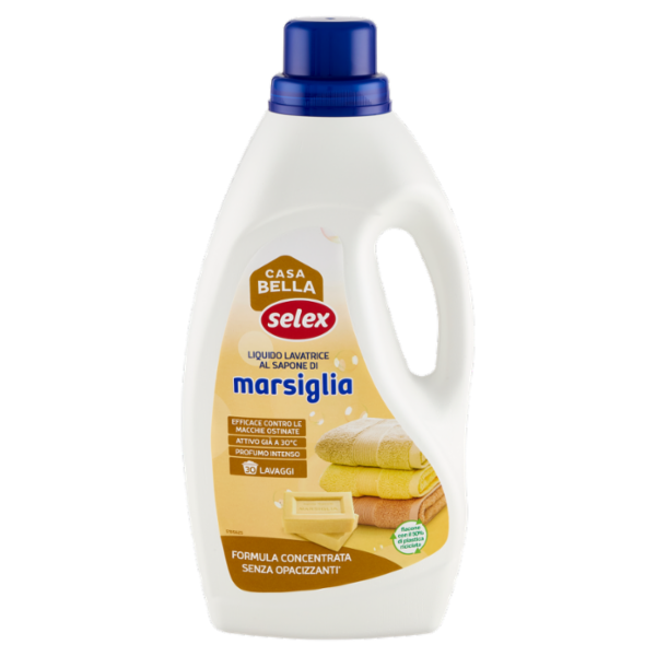 Selex Casa Bella Detersivo per Lavatrice Liquido Marsiglia 30 Lavaggi 1,5 L