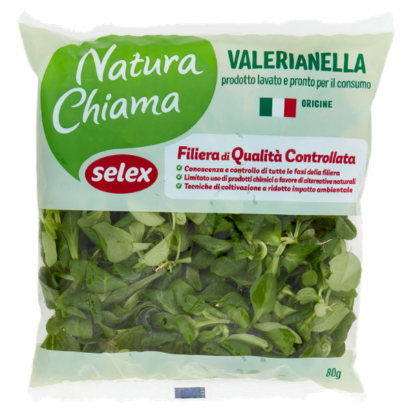 Selex Natura Chiama Valerianella Lavata e Pronta per il Consumo 80 g