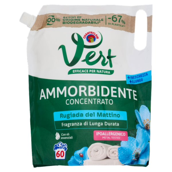 Vert di Chanteclair Ammorbidente Concentrato Rugiada del Mattino 1200 ml