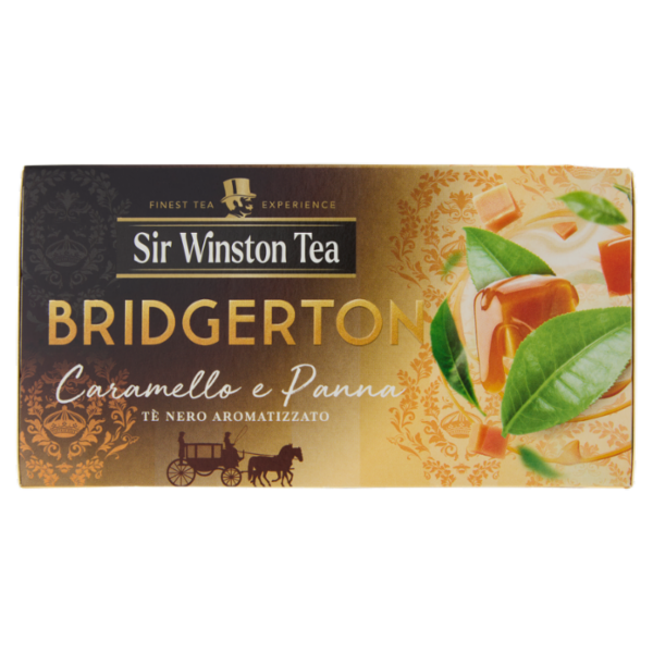 Sir Winston Tea Bridgerton Caramello e Panna Tè Nero Aromatizzato 20 x 1,75 g
