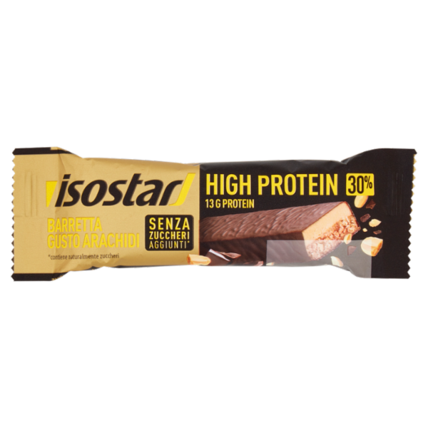 Isostad High Protein Bar 30%, gusto Arachidi, barretta proteica senza zuccheri aggiunti* - 45g