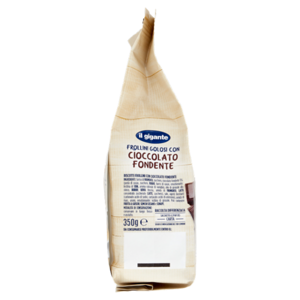 IL GIGANTE Frollini Golosi con Cioccolato Fondente 350 g