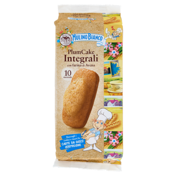 Mulino Bianco Plumcake Integrale Merenda con 100% Farina Integrale 10 pezzi 330g
