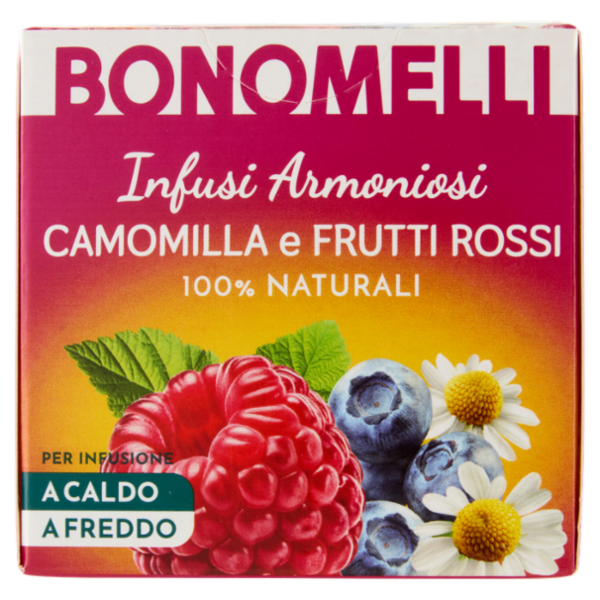 Bonomelli Infusi Armoniosi 100% Naturali Camomilla e Frutti Rossi 12 filtri 24 g
