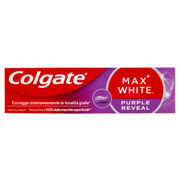 Colgate dentifricio sbiancante Max White Purple Reveal 75 ml