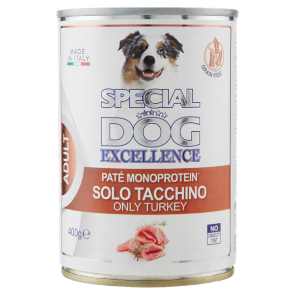 Special Dog Excellence Adult Patè Monoprotein* Solo Tacchino 400 g