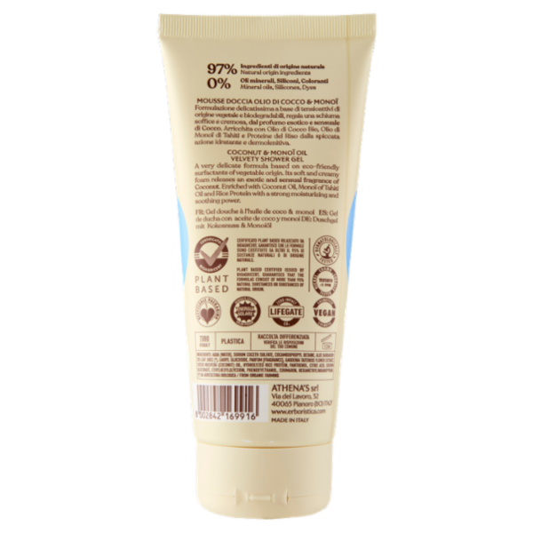 l'Erboristica Mousse Doccia Olio di Cocco e Monoï Vellutante 200 ml