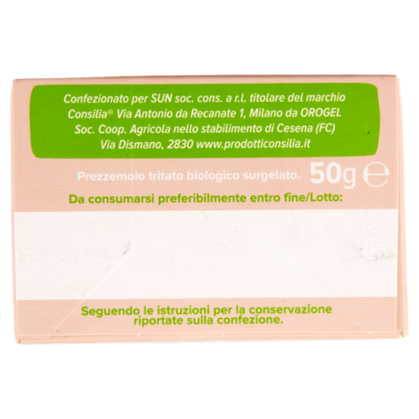Consilia Prezzemolo Tritato Surgelato Biologico 50 g
