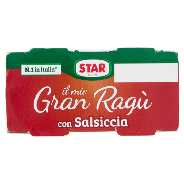 Star il mio Gran Ragù con Salsiccia 2 x 180 g