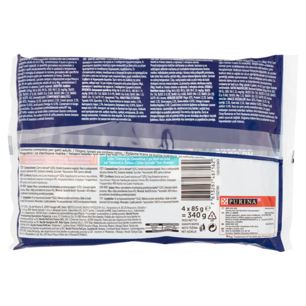 FELIX Le Ghiottonerie Selezioni con Pesci in Gelatina (Salmone & Tonno) 4 x 85 g